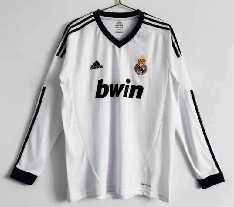 Retro Long Sleeve 2012/13 Real Madrid Third Green Jersey - Kitsociety